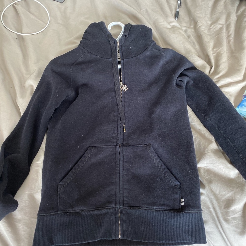 tna black zip hoodie